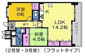 甲燿 1003 ｜ 大阪府堺市堺区北三国ヶ丘町８丁7番22号（賃貸マンション2LDK・10階・58.51㎡） その2