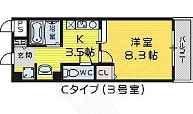 ヨーク北条 503 ｜ 大阪府堺市西区北条町１丁（賃貸マンション1K・5階・25.50㎡） その2