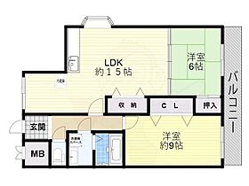 熊野苑  ｜ 大阪府堺市堺区市之町東６丁（賃貸マンション2LDK・6階・65.00㎡） その2