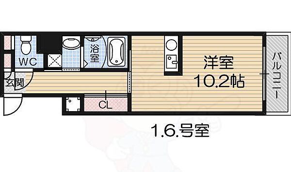 大阪府堺市堺区南瓦町(賃貸マンション1R・3階・30.31㎡)の写真 その2