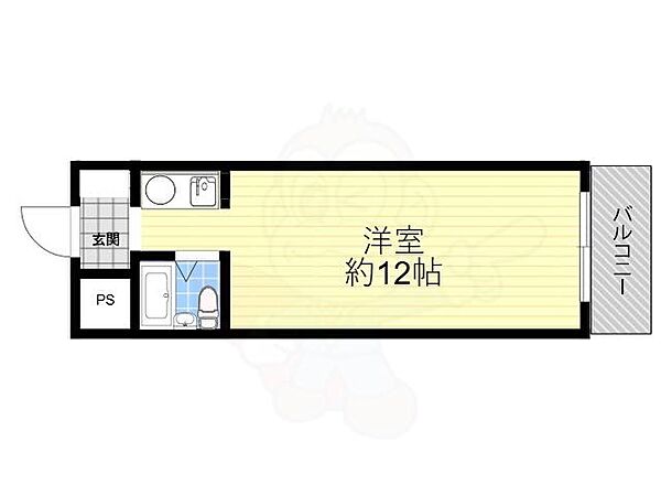 グランビルド堺東 ｜大阪府堺市堺区南瓦町(賃貸マンション1R・8階・18.63㎡)の写真 その2