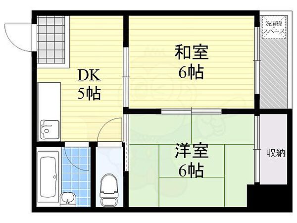 フォンタル7 ｜大阪府堺市堺区大浜南町２丁(賃貸マンション2DK・4階・38.00㎡)の写真 その2