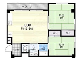 クリーンハイム三松  ｜ 大阪府堺市堺区向陵東町２丁（賃貸マンション2LDK・2階・56.23㎡） その2