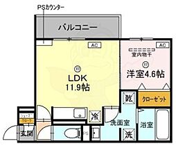 Clasist kurotsuchi  ｜ 大阪府堺市北区黒土町1番（賃貸アパート1LDK・3階・41.84㎡） その2