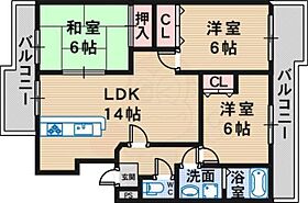 大阪府堺市北区金岡町（賃貸マンション3LDK・3階・67.63㎡） その2