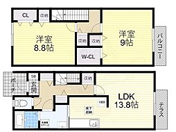 阪和線 上野芝駅 徒歩17分