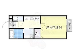 アヴェーリヤ 1Kの間取図画像