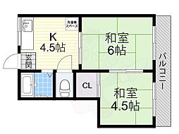 メゾン緑ケ丘 2Kの間取図画像