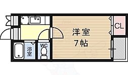 すばる三恵 1Kの間取図画像