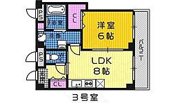 カビーネ 1LDKの間取図画像
