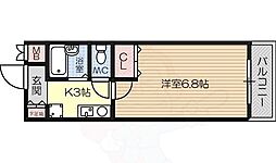 メゾングラティア 1Kの間取図画像