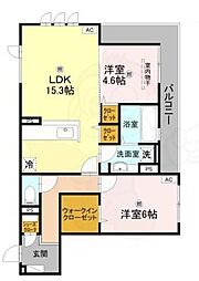 loup・de・mer 2LDKの間取図画像