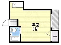 グレースガーデン2 ワンルームの間取図画像