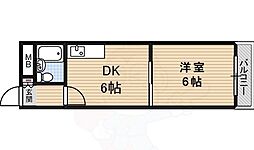 ビッグウェスト今池 1DKの間取図画像
