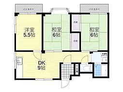 メゾン住吉 3LDKの間取図画像
