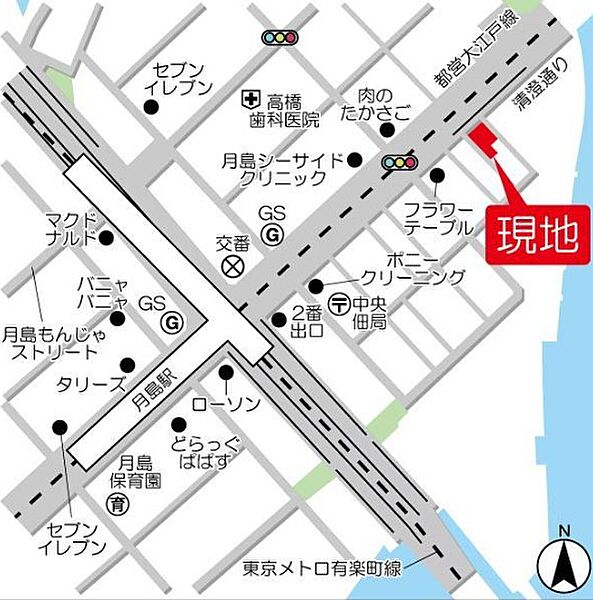 ドゥーエ月島II 401｜東京都中央区佃３丁目(賃貸マンション1LDK・4階・40.00㎡)の写真 その30