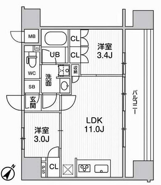 ｎｉｄｏ ＳＵＧＡＭＯ(ニドスガモ) 803｜東京都豊島区巣鴨２丁目(賃貸マンション2LDK・8階・40.62㎡)の写真 その2