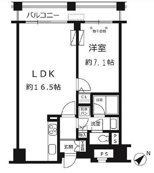ルシマン月島 904｜東京都中央区月島１丁目(賃貸マンション1LDK・9階・52.63㎡)の写真 その2