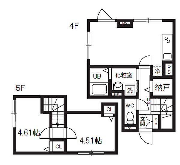 エルファーロ大井町 401｜東京都品川区東大井３丁目(賃貸マンション2DK・4階・51.31㎡)の写真 その2