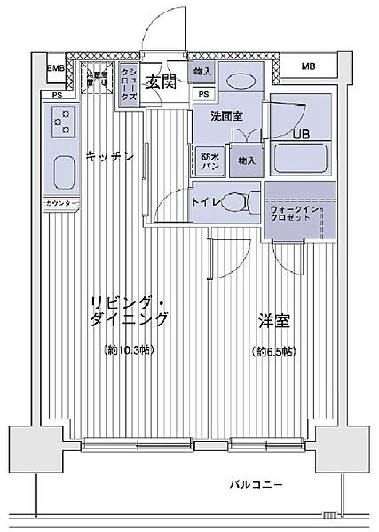 エスティメゾン大島 1312｜東京都江東区大島５丁目(賃貸マンション1LDK・13階・44.56㎡)の写真 その2