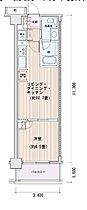 エスティメゾン豊洲レジデンス E322 ｜ 東京都江東区豊洲３丁目5-3（賃貸マンション1LDK・3階・38.42㎡） その2