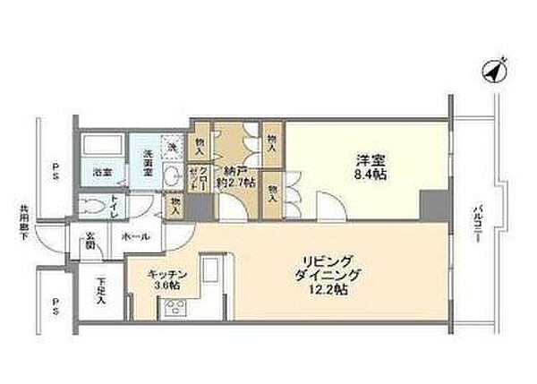 トルナーレ日本橋浜町 2003｜東京都中央区日本橋浜町３丁目(賃貸マンション1SLDK・20階・67.40㎡)の写真 その2