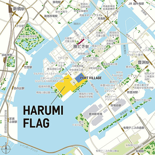 晴海フラッグ ポートビレッジ B棟（HARUMI FLAG） 1615｜東京都中央区晴海５丁目(賃貸マンション3LDK・16階・91.77㎡)の写真 その23