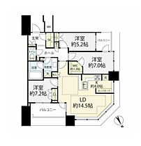 スカイズ タワー&ガーデン（SKYZ TOWER&GARDE 7F ｜ 東京都江東区豊洲６丁目2-31（賃貸マンション3LDK・7階・83.58㎡） その2