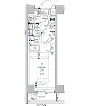 ジェノヴィア亀戸V 403 ｜ 東京都江東区亀戸６丁目34-6（賃貸マンション1K・4階・25.62㎡） その2