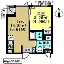 ロイヤルハイツ錦糸町 401 ｜ 東京都墨田区太平４丁目13-5（賃貸マンション1LDK・4階・30.46㎡） その2