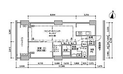 東雲キャナルコートCODAN16号棟 10階1LDKの間取り