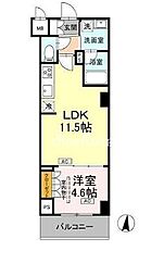 江東区枝川3丁目マンション 1LDKの間取図画像