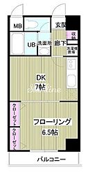 TKレジデンス 1DKの間取図画像