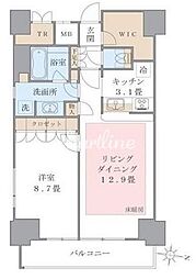 Brilliaist東雲キャナルコート 1LDKの間取図画像
