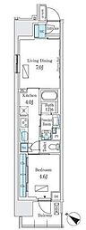 ロイヤルパークス有明 1LDKの間取図画像