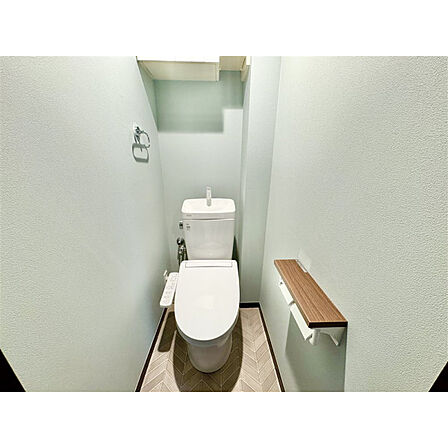 いつも綺麗に清潔に。洗浄機能付きトイレです。