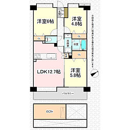 間取図画像 3LDK