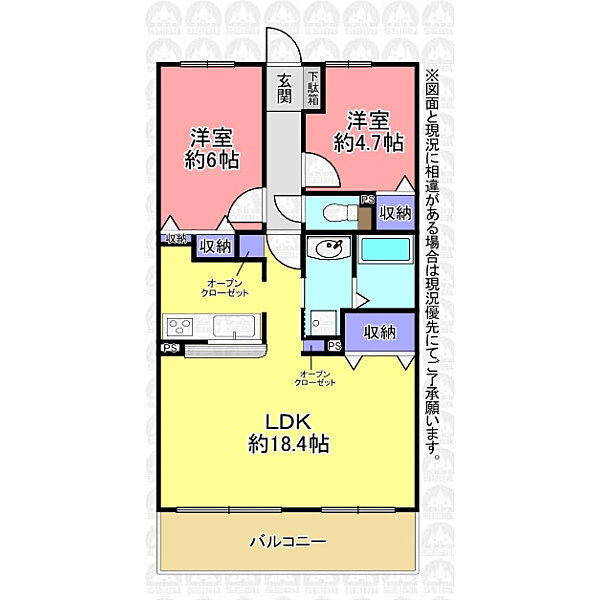 間取りを拡大表示