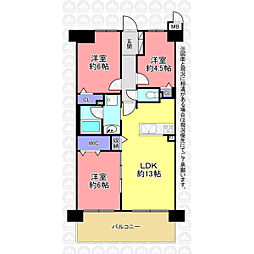 ルネ朝霞台グランアベニュー 3LDKの間取図画像