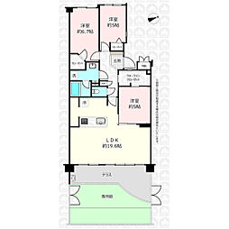 エコヴィレッジ田無 3LDKの間取図画像