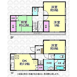 西武多摩湖線 武蔵大和駅 徒歩8分 4DKの間取り