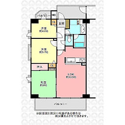 ソフィア上福岡 3LDKの間取図画像