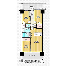 オハナふじみ野上野台ブロッサム 3LDKの間取図画像