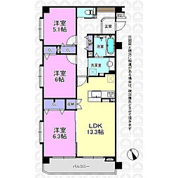 間取図画像 3LDK