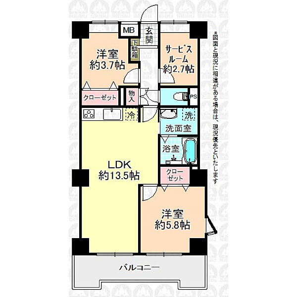 間取りを拡大表示