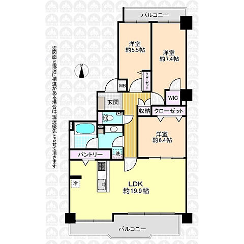 間取り ガーデンハイツ小平2番館 5階/-