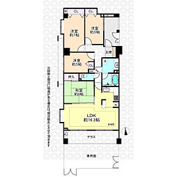 ライオンズステージ小平 4LDKの間取り