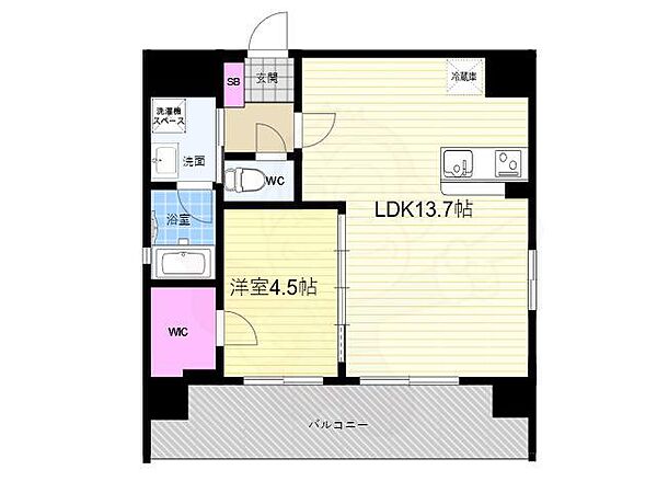 ベラジオ雅び京都河原町 401｜京都府京都市下京区麩屋町通五条上る下鱗形町(賃貸マンション1LDK・4階・42.50㎡)の写真 その2