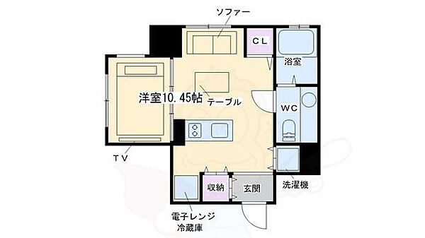 Coto　Glance鴨川別邸 403｜京都府京都市上京区出町通今出川上る青龍町(賃貸マンション1R・4階・22.55㎡)の写真 その2