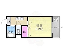 ドミールＩ  ｜ 京都府京都市右京区西院日照町（賃貸マンション1K・1階・18.00㎡） その2